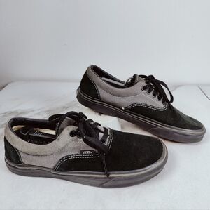Vans Men's Era Black Gray Casual Sneakers Tennis Shoes, Sz 7.5